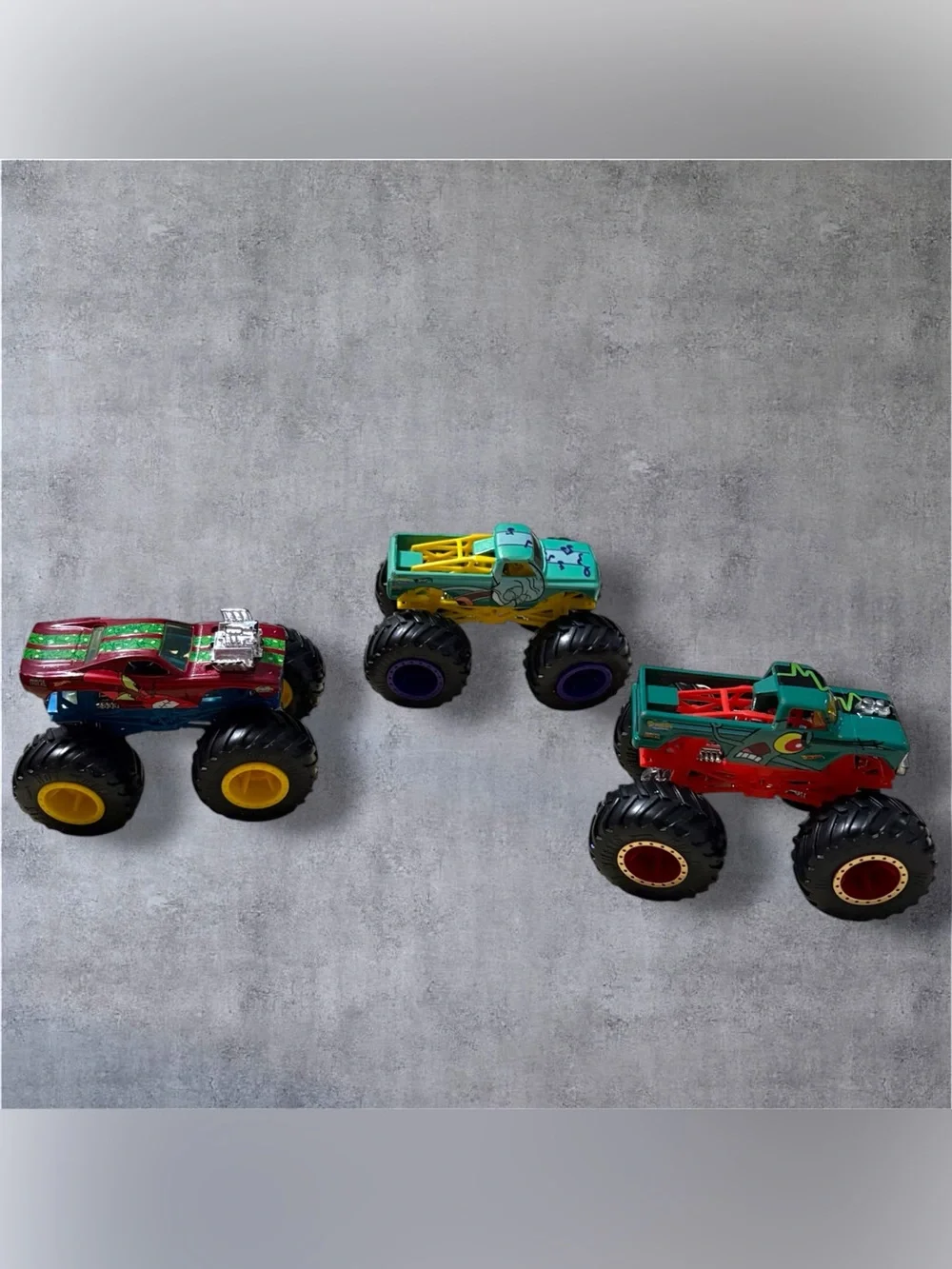 Monster Trucks SpongeBob Bundle - Mr. Krabs, Squidward, Plankton 1:64 Lot
